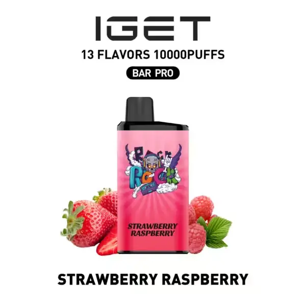 Strawberry Raspberry IGET Bar Pro 10000